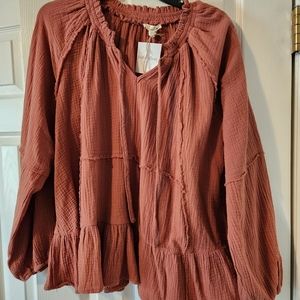 Mauve color top. Bought at a boutique